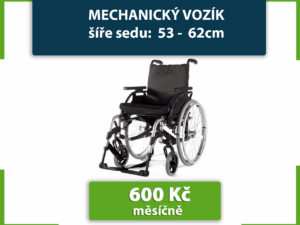 Mechanický invalidní vozík - 53 - 62 cm - Image 1