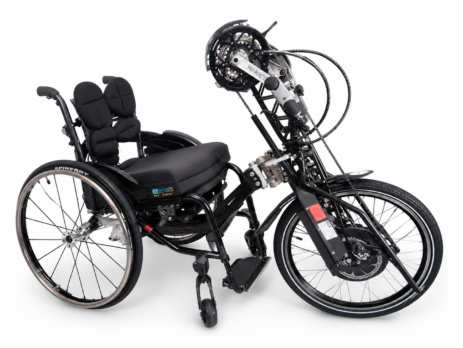 Handbike pro mechanický invalidní vozík – sportovní přídavný pohon s 24 rychlostmi | Speedy B26 Handbike